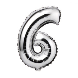 Fooliumist õhupall number 6